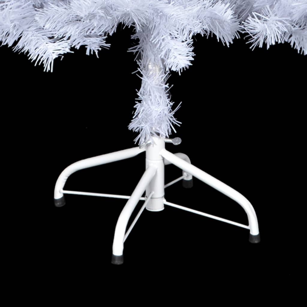 vidaXL kunstigt juletræ med lys og juletræsfod 180 cm 620 grene