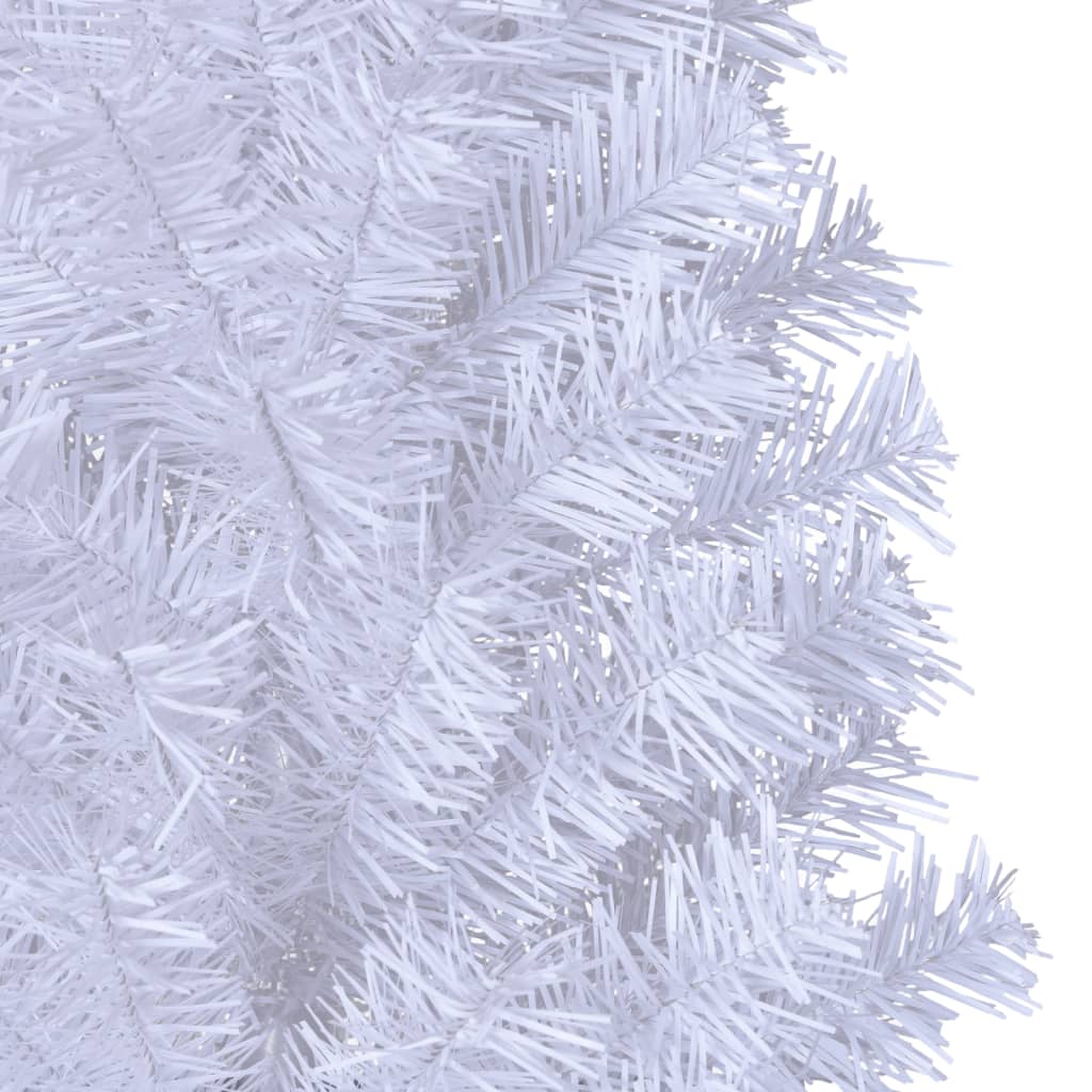 vidaXL kunstigt juletræ med tykke grene 210 cm PVC hvid