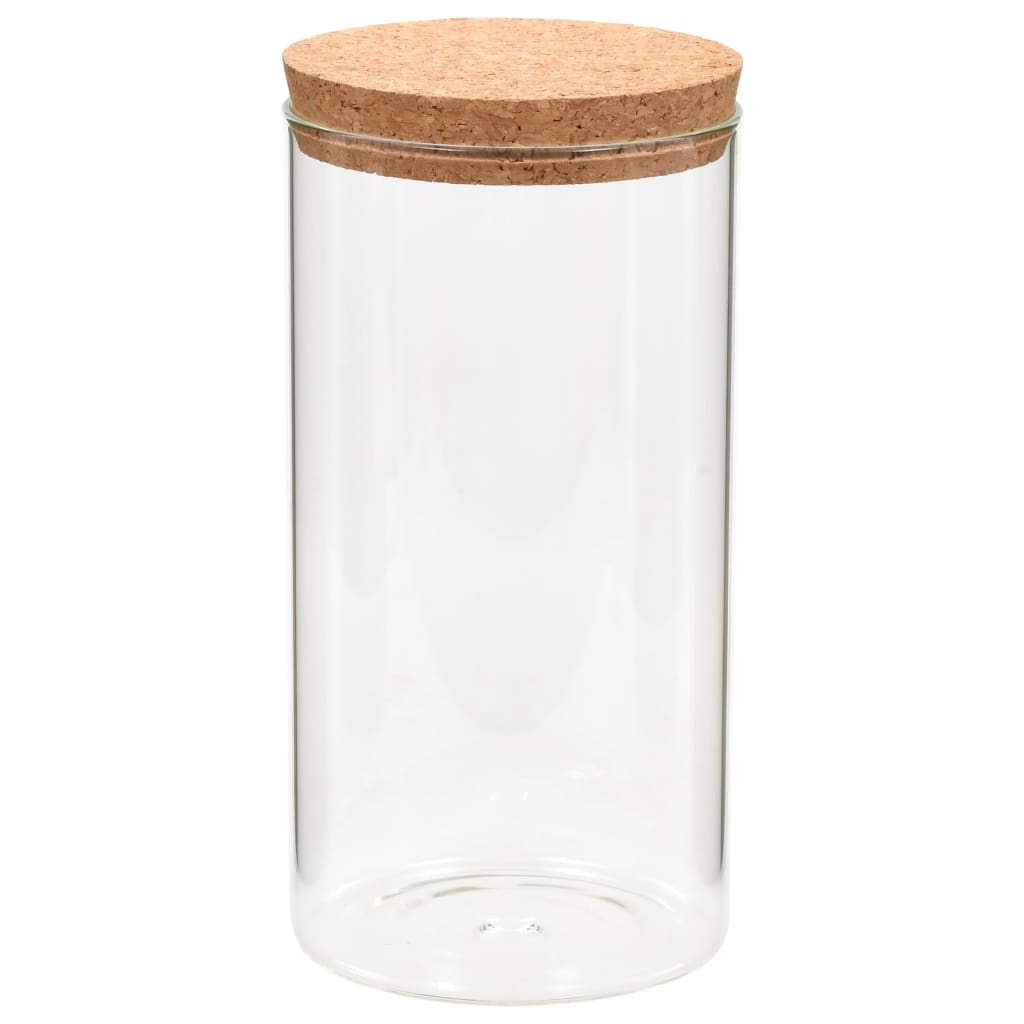 vidaXL opbevaringsglas med korklåg 6 stk. 1400 ml
