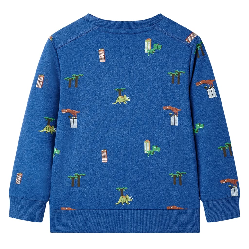 Sweatshirt til børn str. 92 mørk blåmeleret