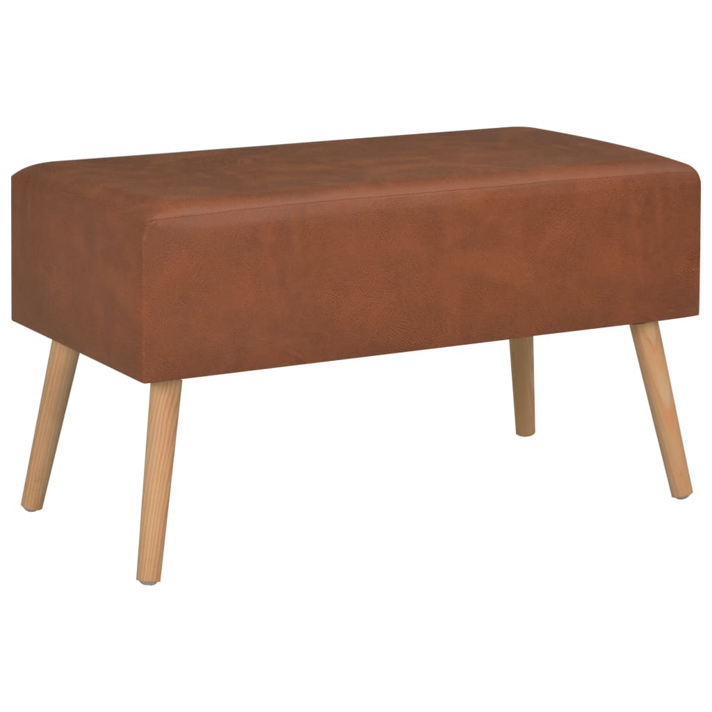 vidaXL sofabord brun 80 x 40 x 46 cm kunstlæder