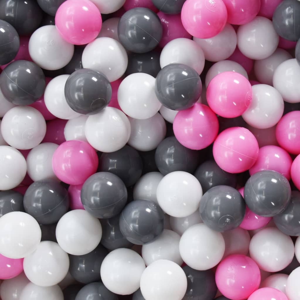 vidaXL legetelt til børn med 250 bolde 301x120x128 cm pink