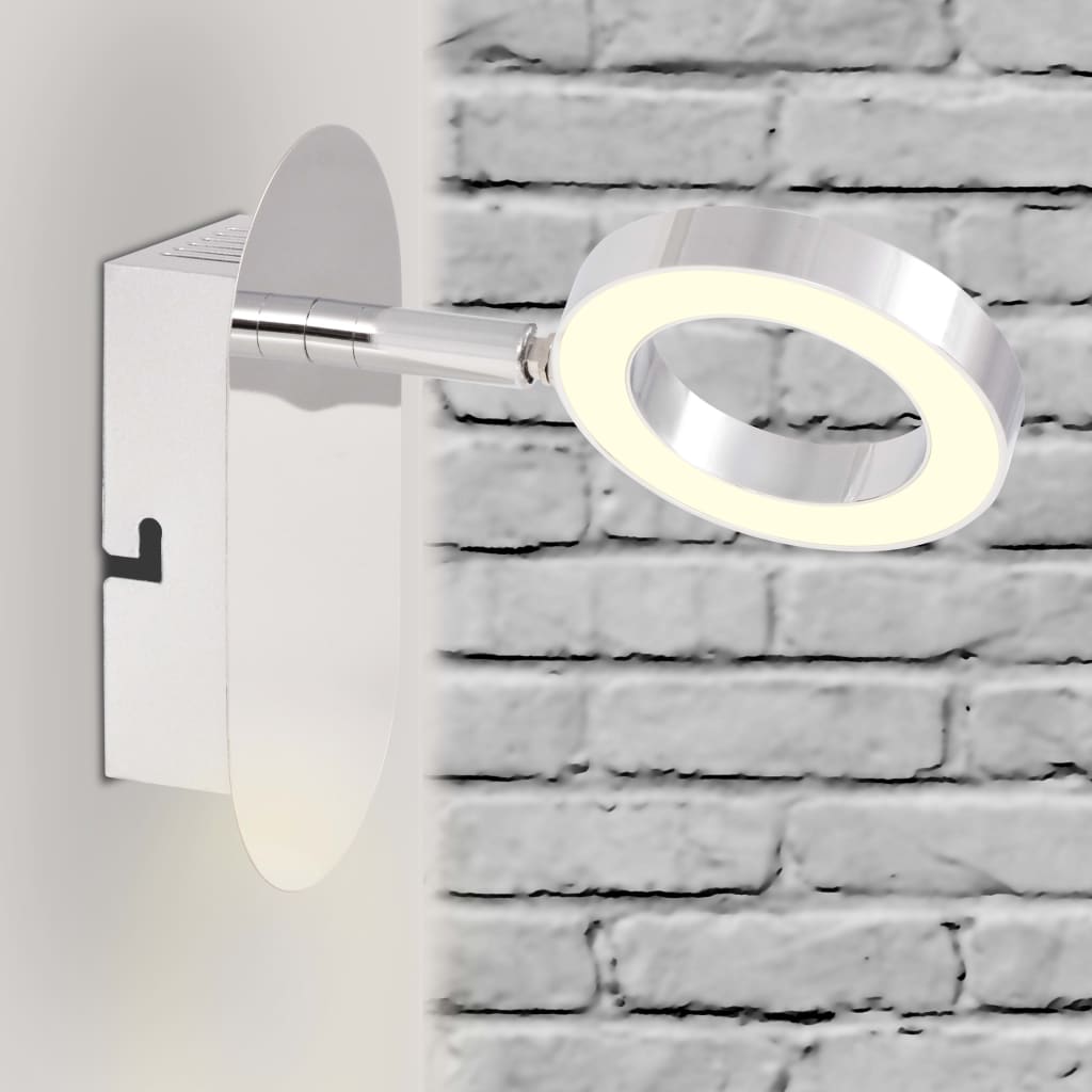 vidaXL LED-væglampe med 1 pære varm hvid