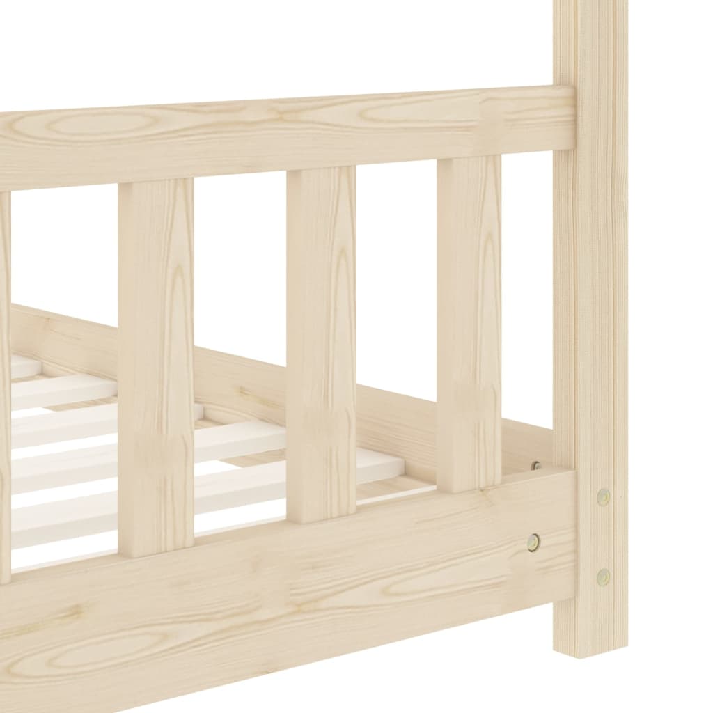 vidaXL sengestel til børneseng 70 x 140 cm massivt fyrretræ