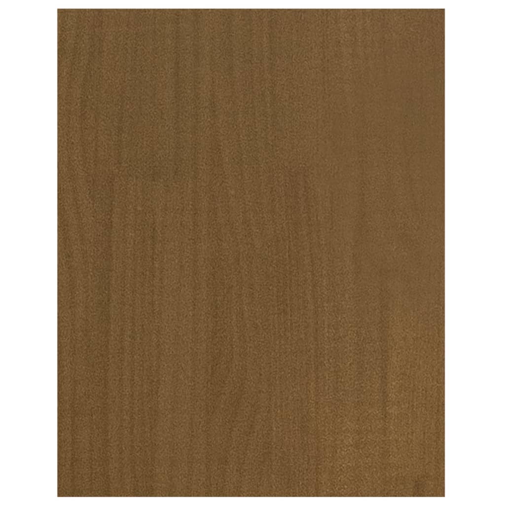 vidaXL tv-bord 70x33x42 cm massivt fyrretræ gyldenbrun