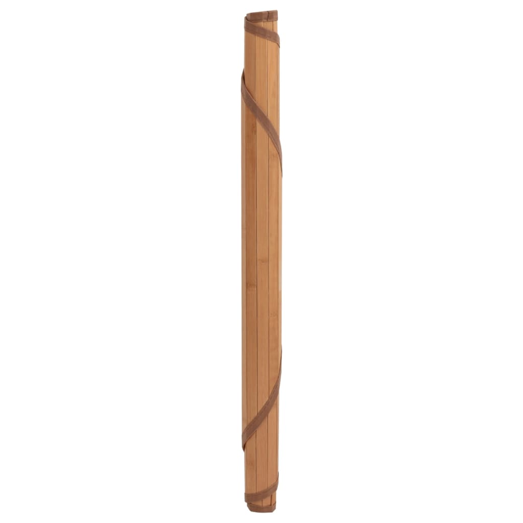 vidaXL gulvtæppe 60 cm bambus naturfarvet