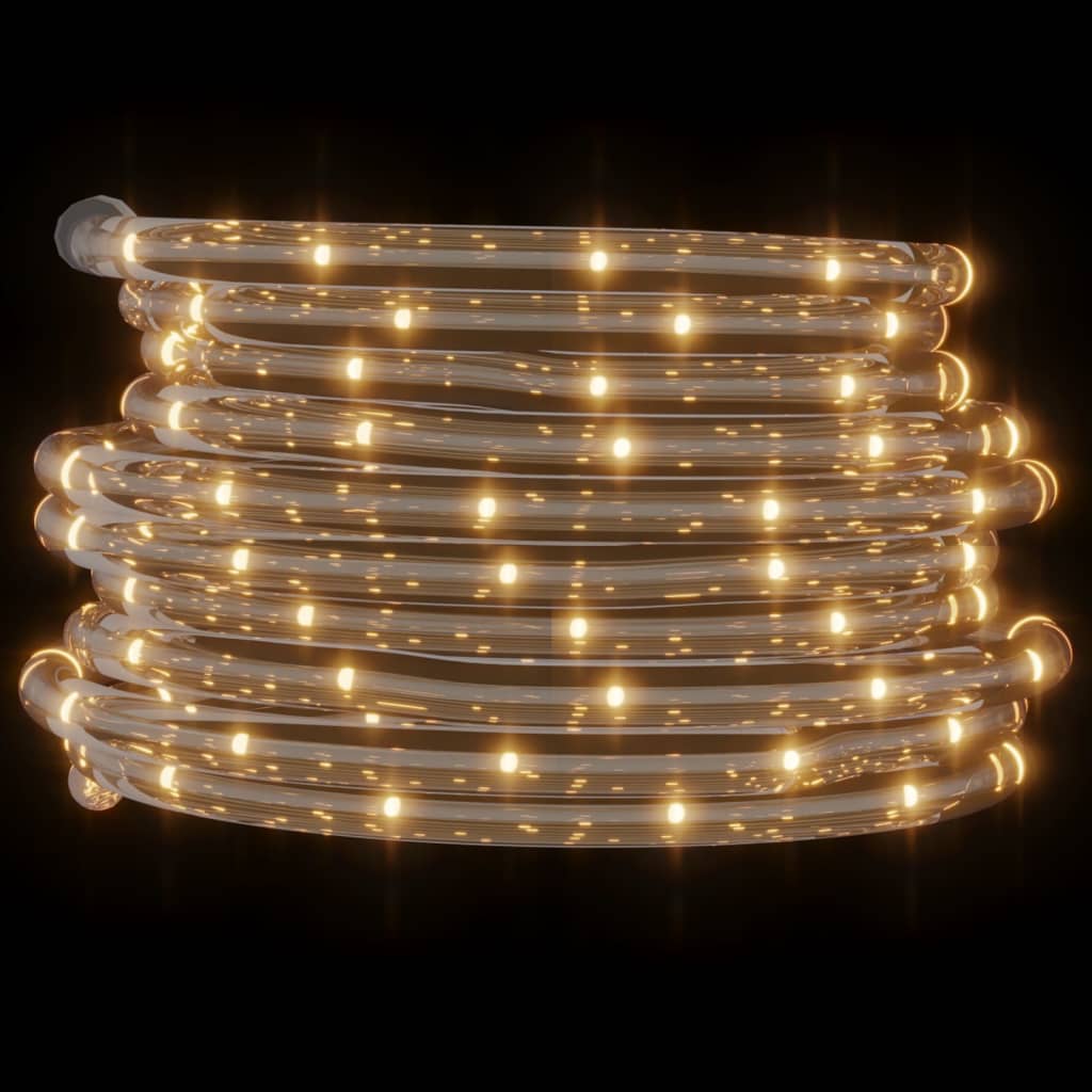 vidaXL lyskæde med 120 LED'er 5 m PVC varmt hvidt lys