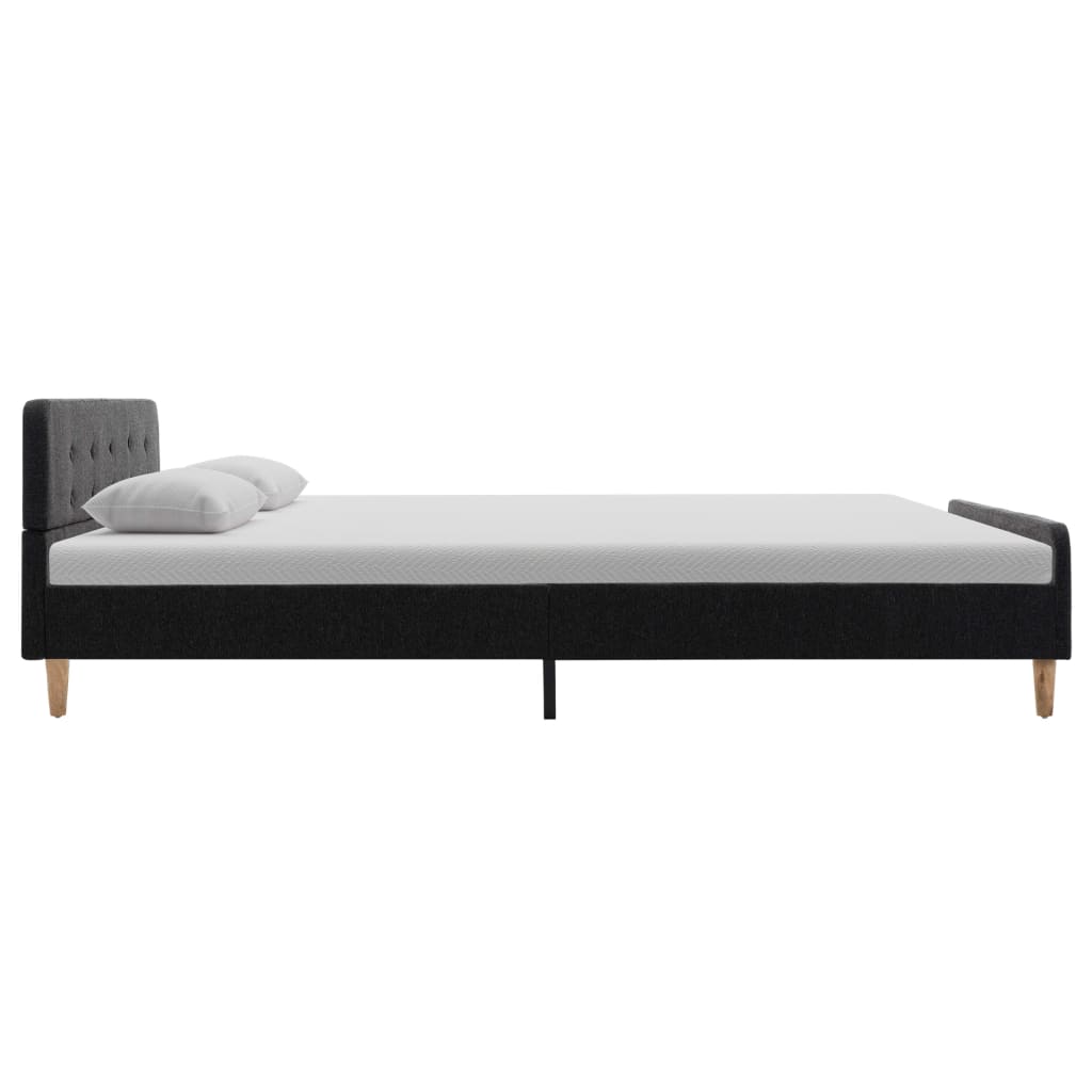 vidaXL sengestel 160 x 200 cm sækkelærred mørkegrå