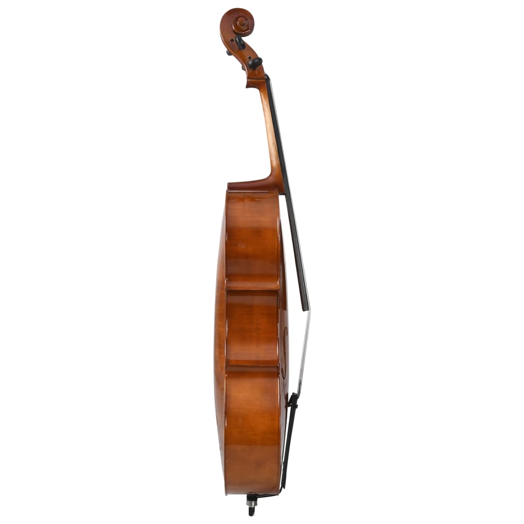 vidaXL cellosæt med taske og cellobue 4/4 mørkt træ