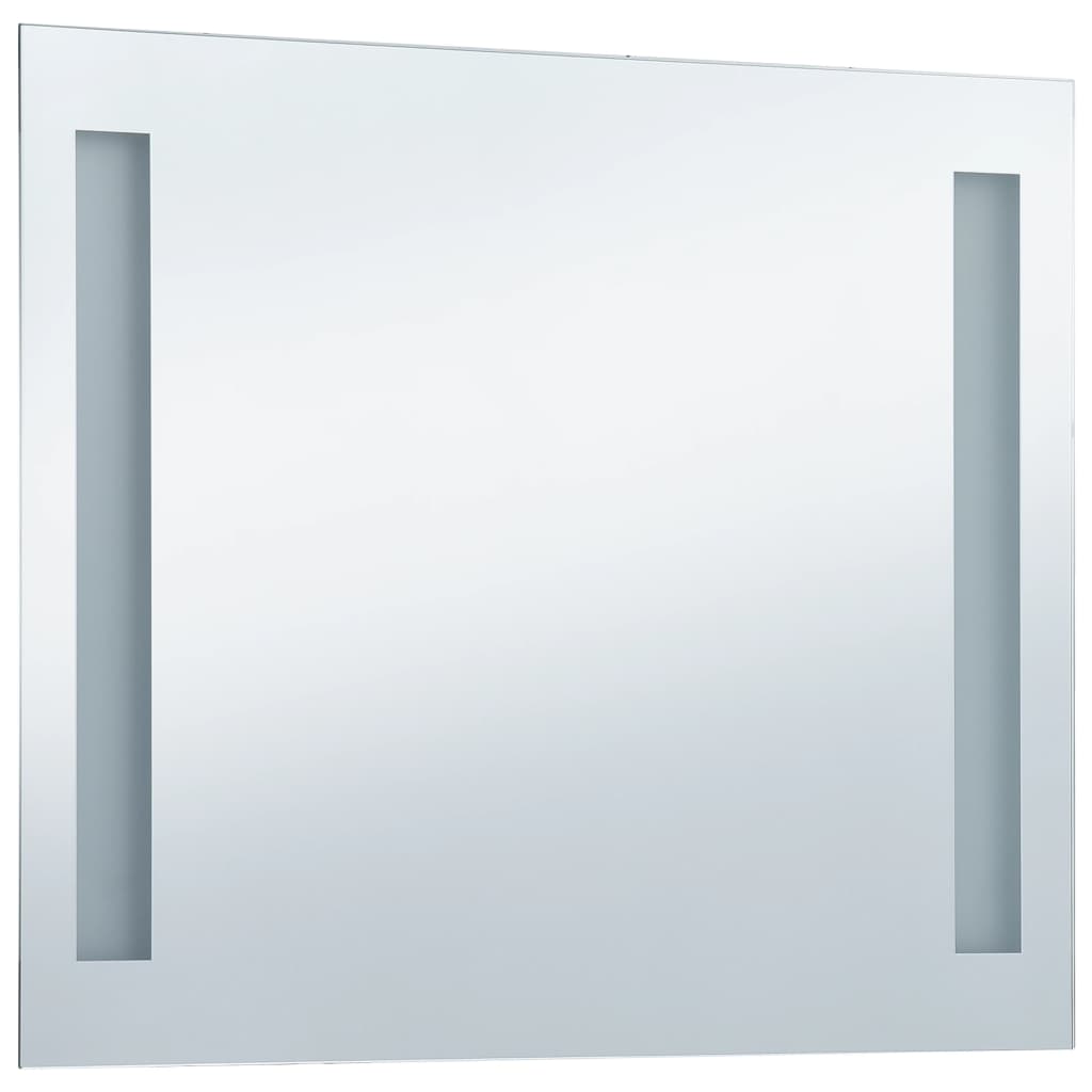 vidaXL LED-vægspejl til badeværelset 60x50 cm