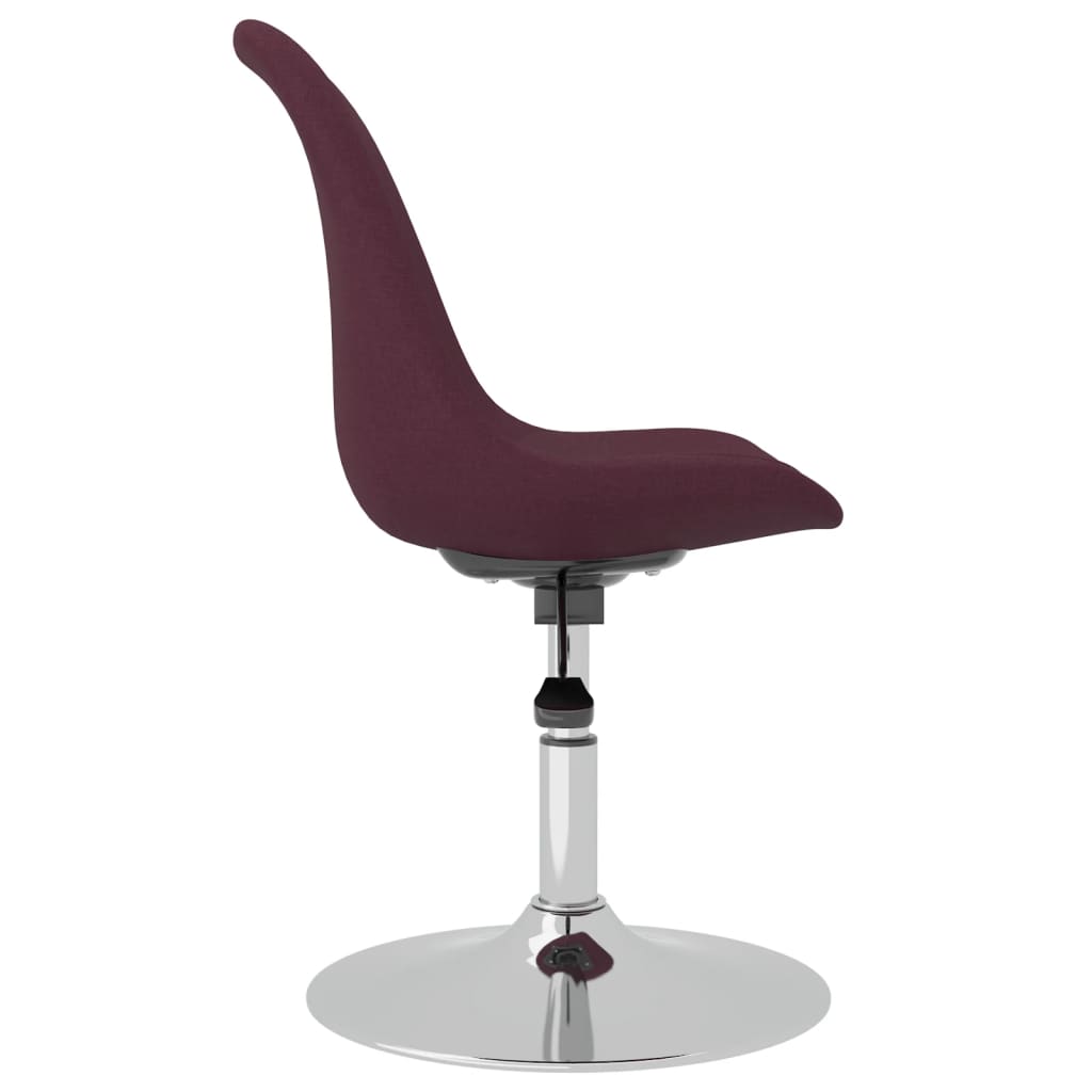 vidaXL drejelige spisebordsstole 4 stk. stof lilla