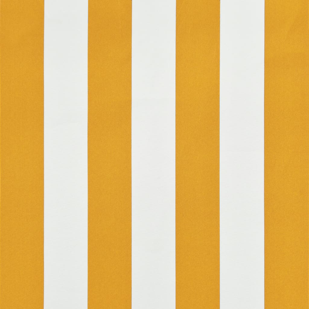vidaXL foldemarkise 300x150 cm gul og hvid