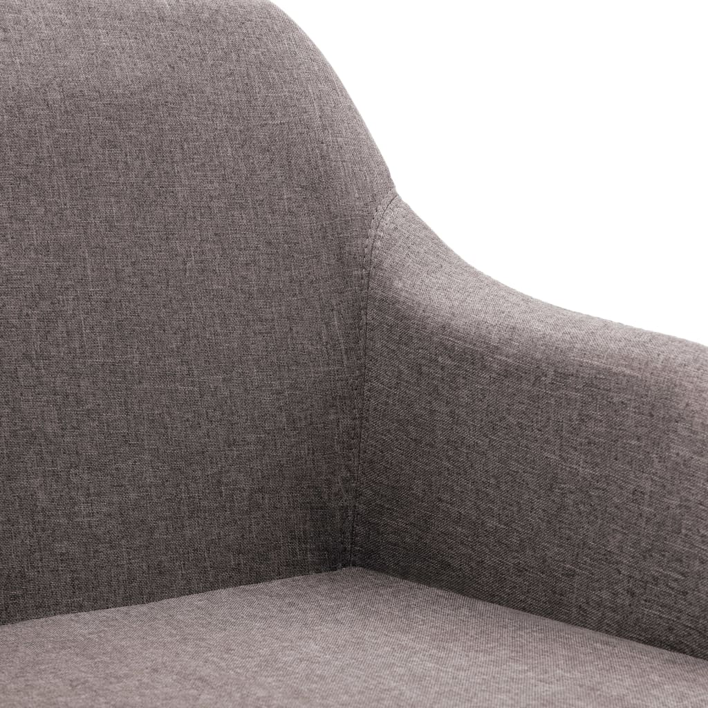 vidaXL drejelig spisebordsstol stof gråbrun