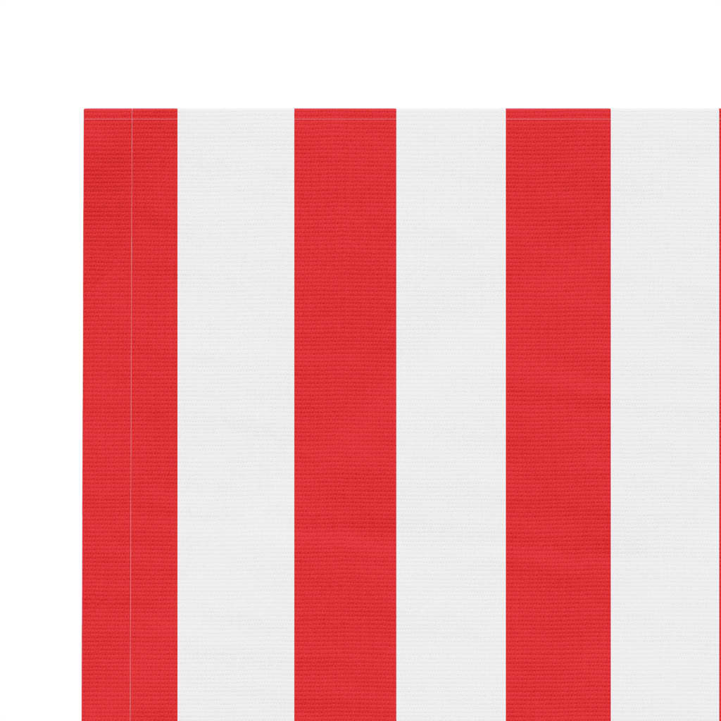 vidaXL markisedug 5x3 m stribet rød og hvid