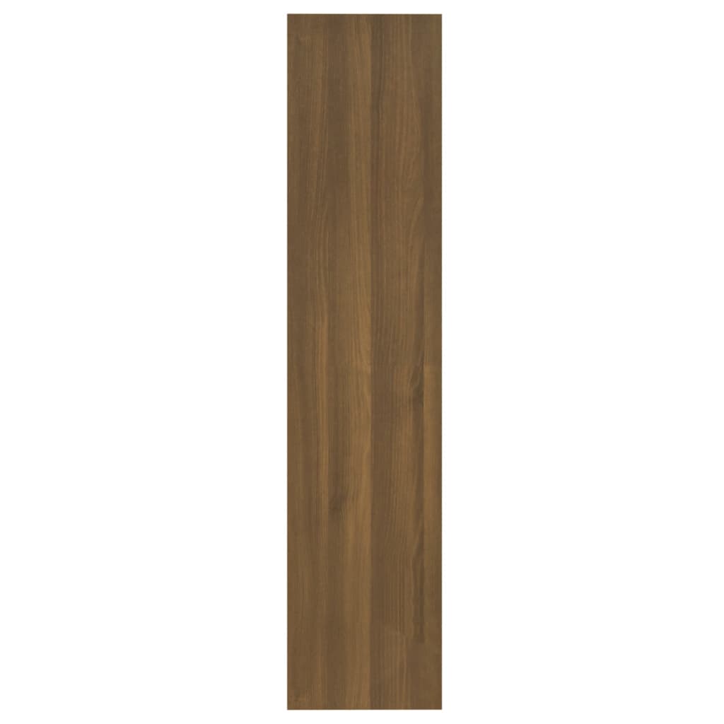 vidaXL bogreol/rumdeler 60x30x135 cm konstrueret træ brun eg