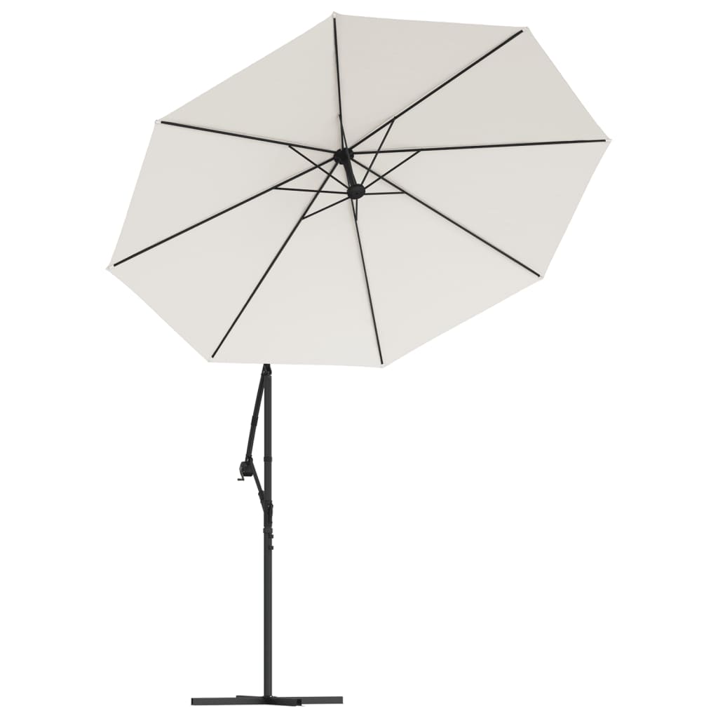 vidaXL parasoldug til hængeparasol 350 cm sandhvid