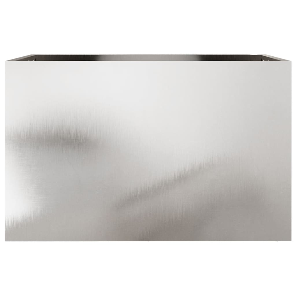 vidaXL plantekasse 62x40x39 cm rustfrit stål sølvfarvet