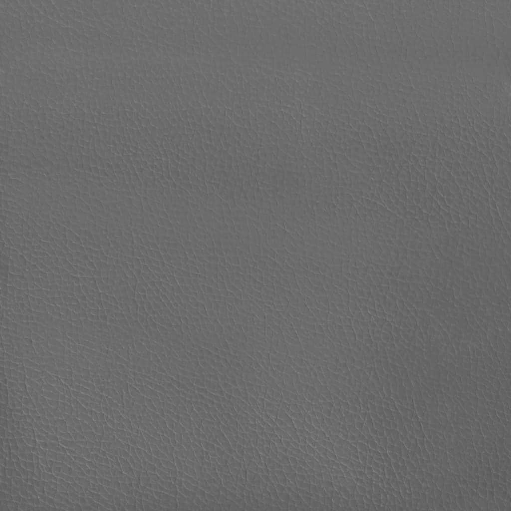 vidaXL sengegavle 2 stk. 80x5x78/88 cm kunstlæder grå