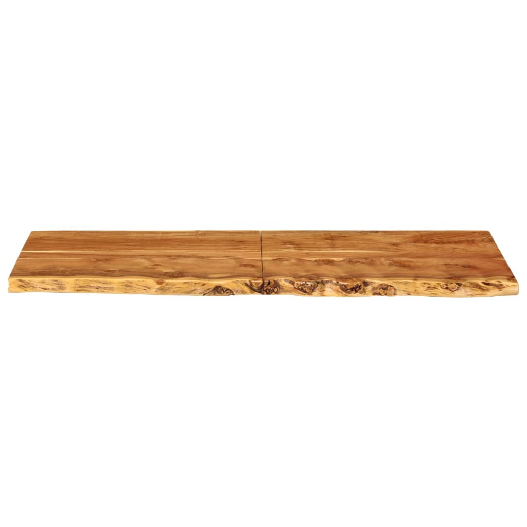vidaXL bordplade til toiletbord 140x52x3,8 cm massivt akacietræ