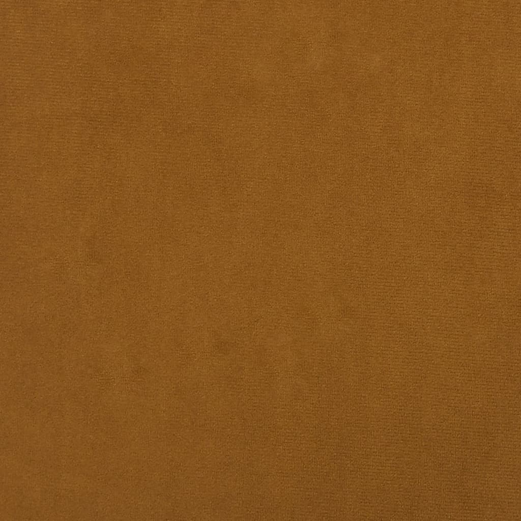 vidaXL drejelig kontorstol fløjl brun