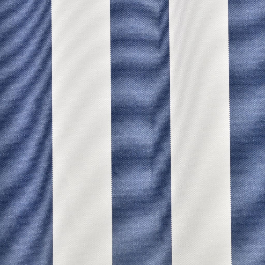 vidaXL markisedug blå og hvid 6 x 3 m (stel medfølger ikke)