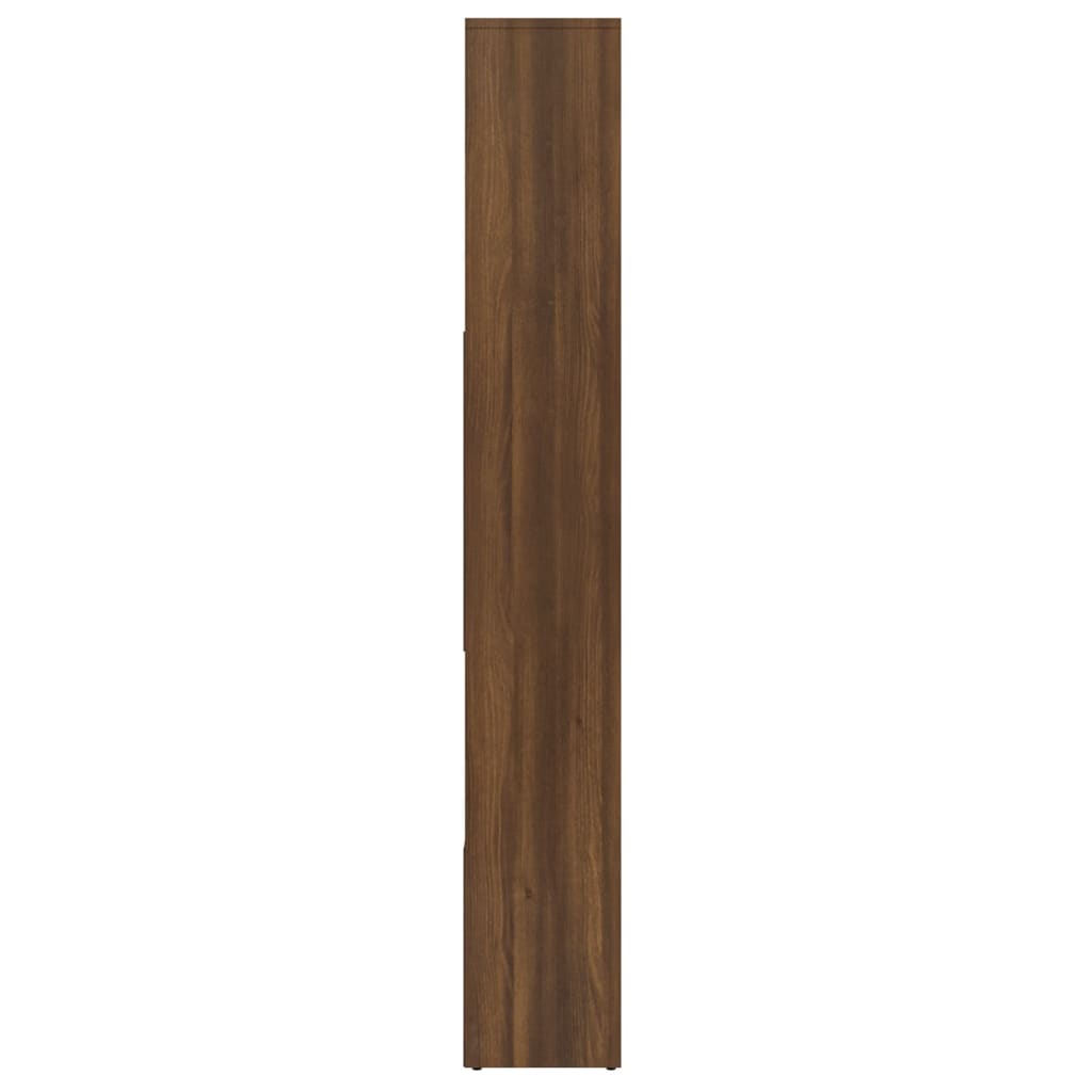 vidaXL bogreol 67x24x161 cm konstrueret træ brun egetræsfarve