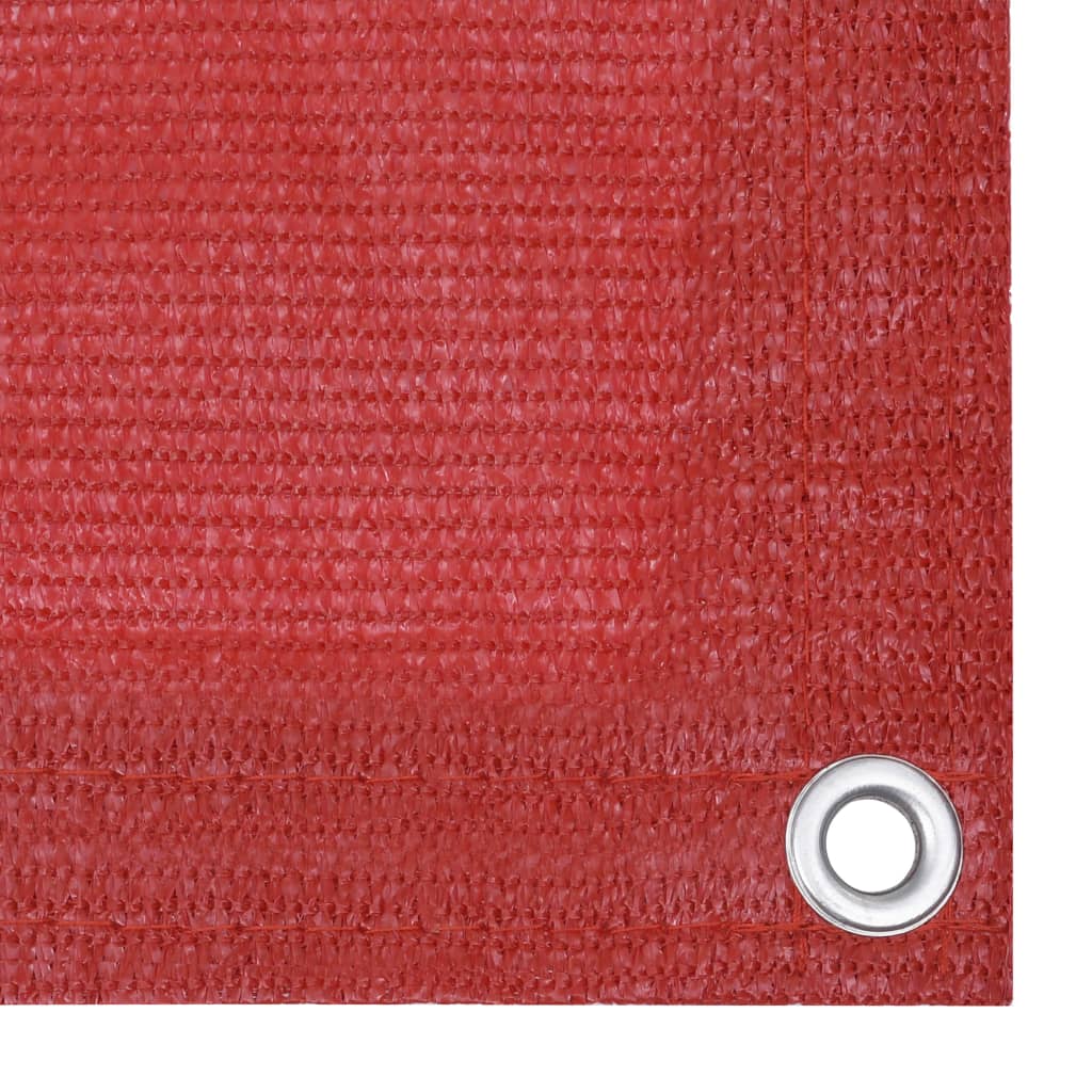 vidaXL altanafskærmning 120x300 cm HDPE rød