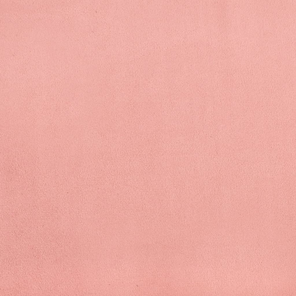 vidaXL sengegavl 80x5x78/88 cm fløjl pink