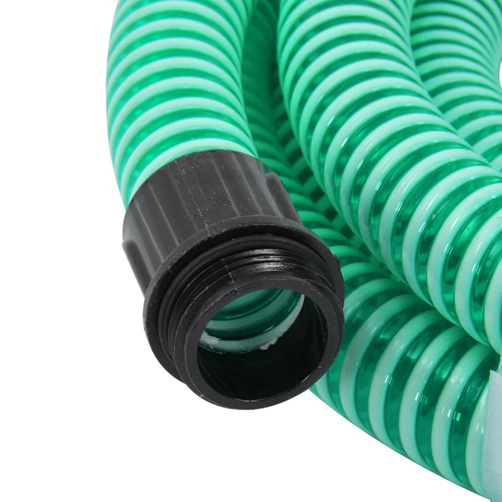 vidaXL sugeslange med messingkoblinger 1,1" 3 m PVC grøn
