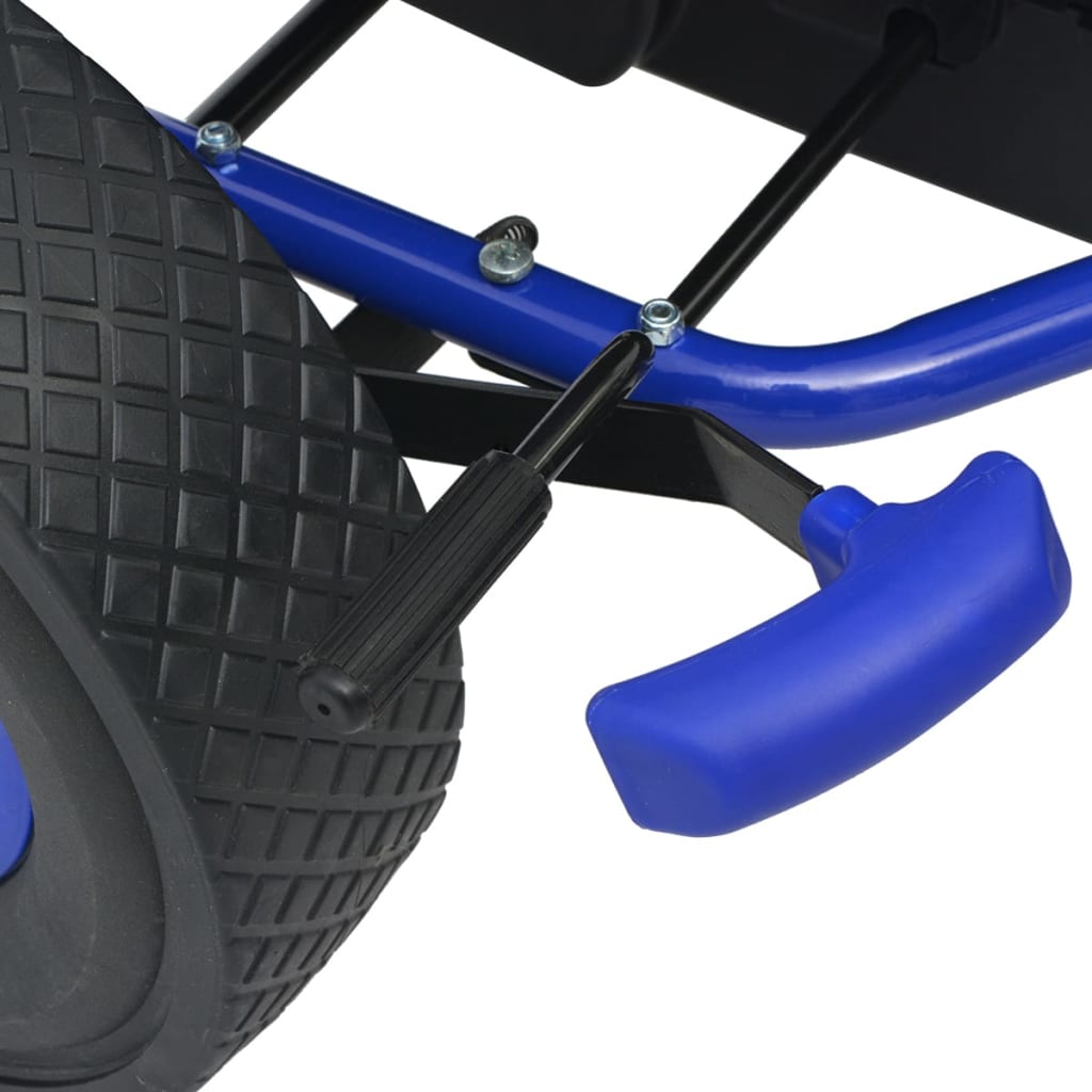 vidaXL pedal-gokart med justerbart sæde blå