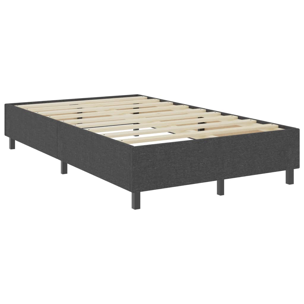 vidaXL sengestel til boxmadras 120x200 cm stof grå
