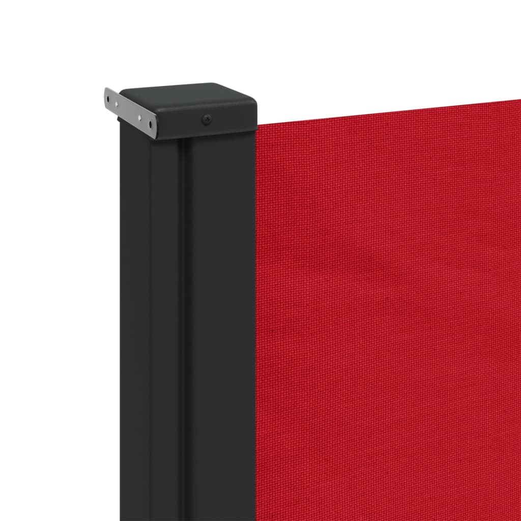 vidaXL sammenrullelig sidemarkise 160 x 600 cm rød