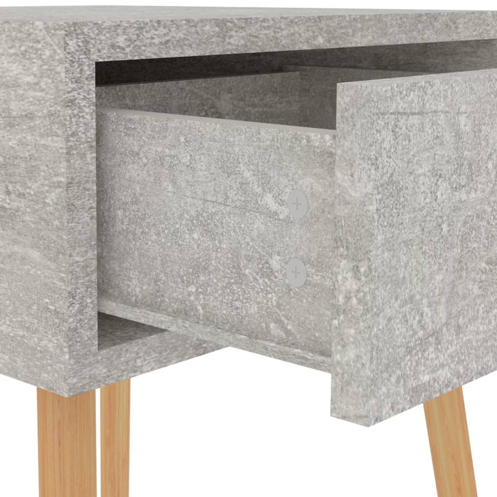 vidaXL sengebord 40x40x56 cm spånplade betongrå