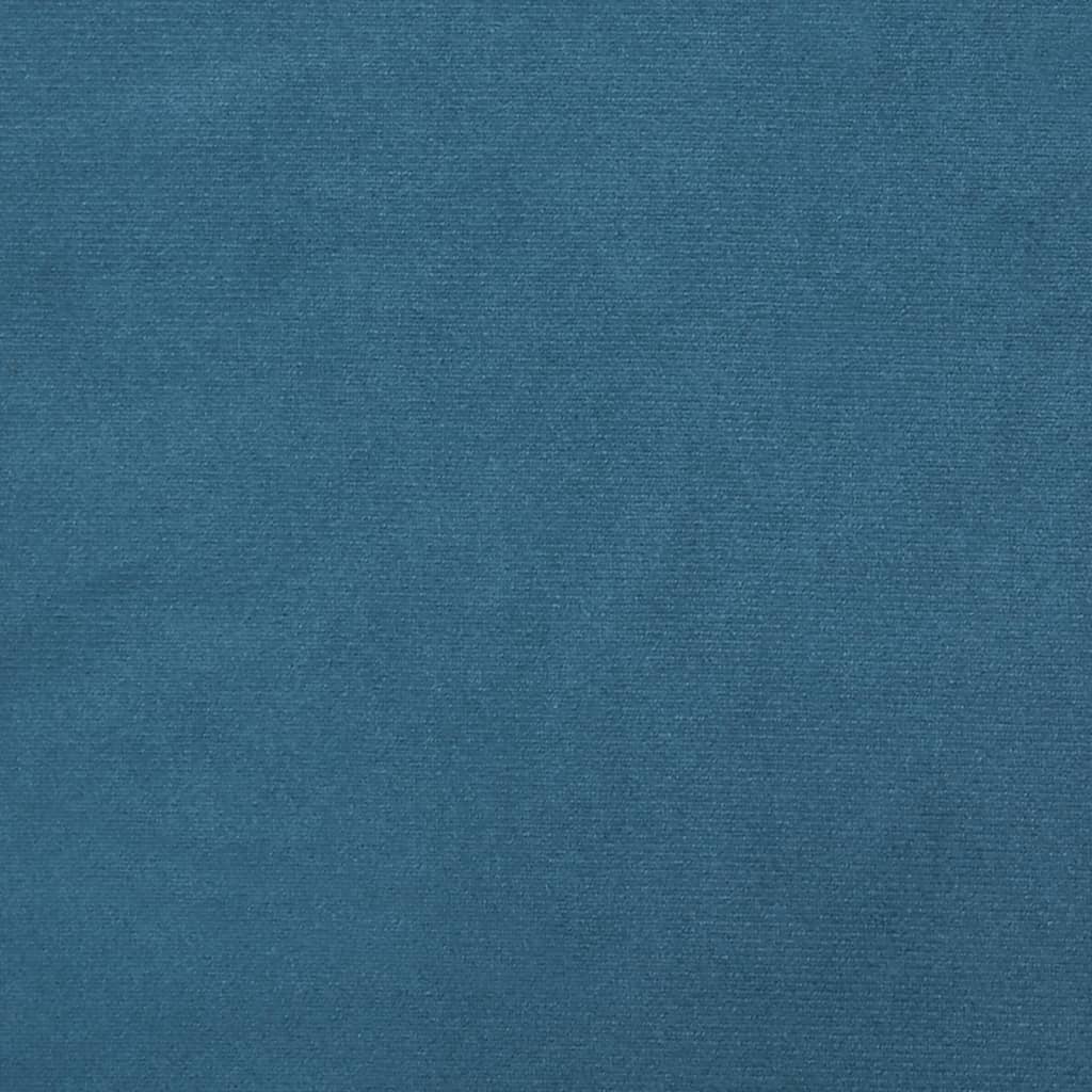 vidaXL gyngestol med massive gummitræsben fløjl blå