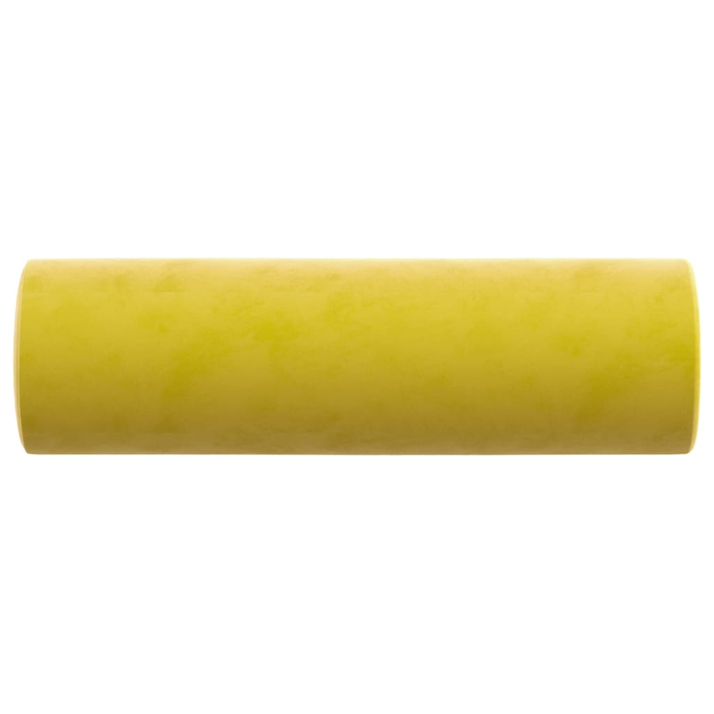 vidaXL pyntepuder 2 stk. Ø15x50 cm velour gul