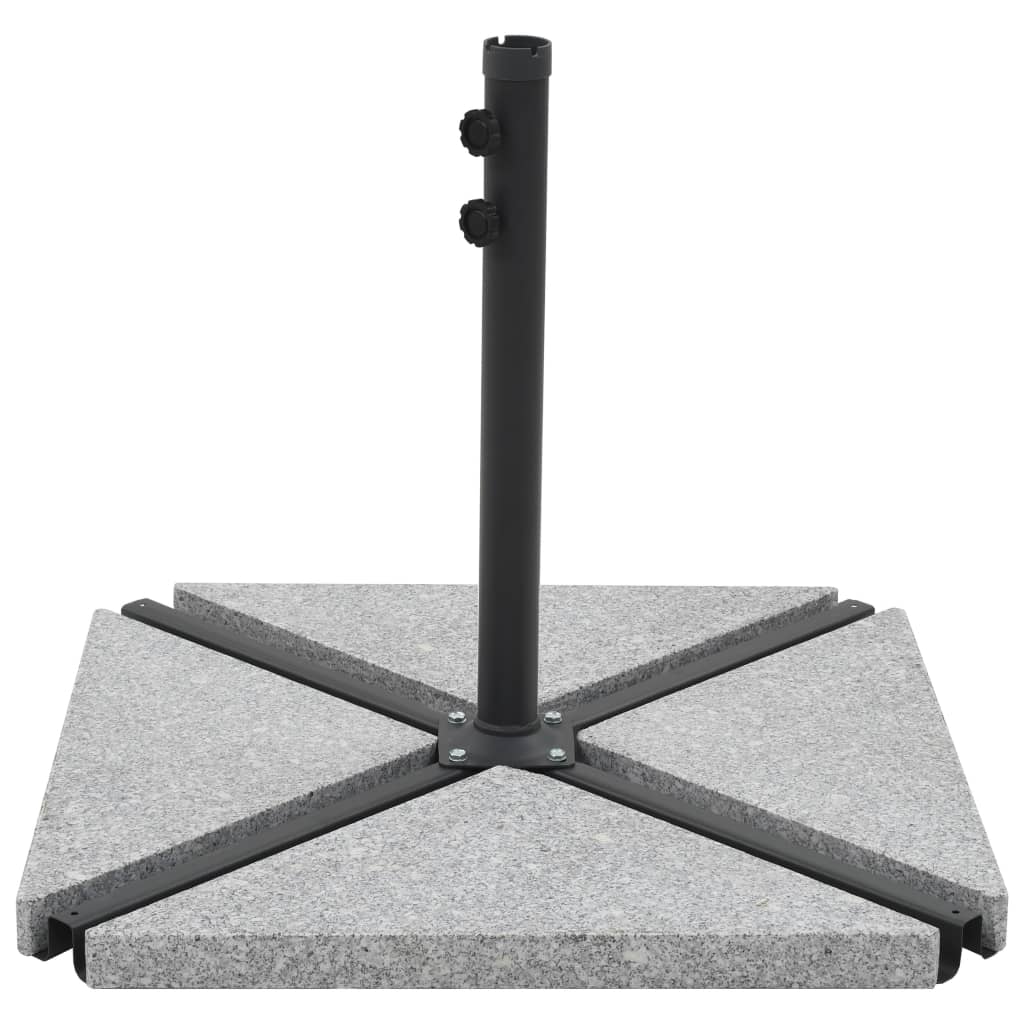 vidaXL parasolvægtplade granit 15 kg trekantet grå