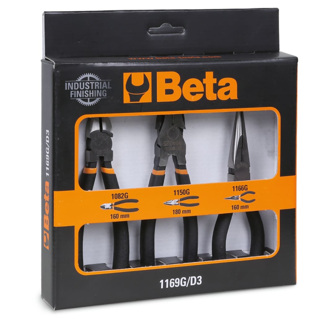 Beta Tools tangsæt i 3 dele 437271 håndtag med PVC-belægning