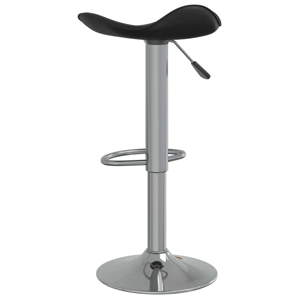 vidaXL barstol stål og kunstlæder krom og sort