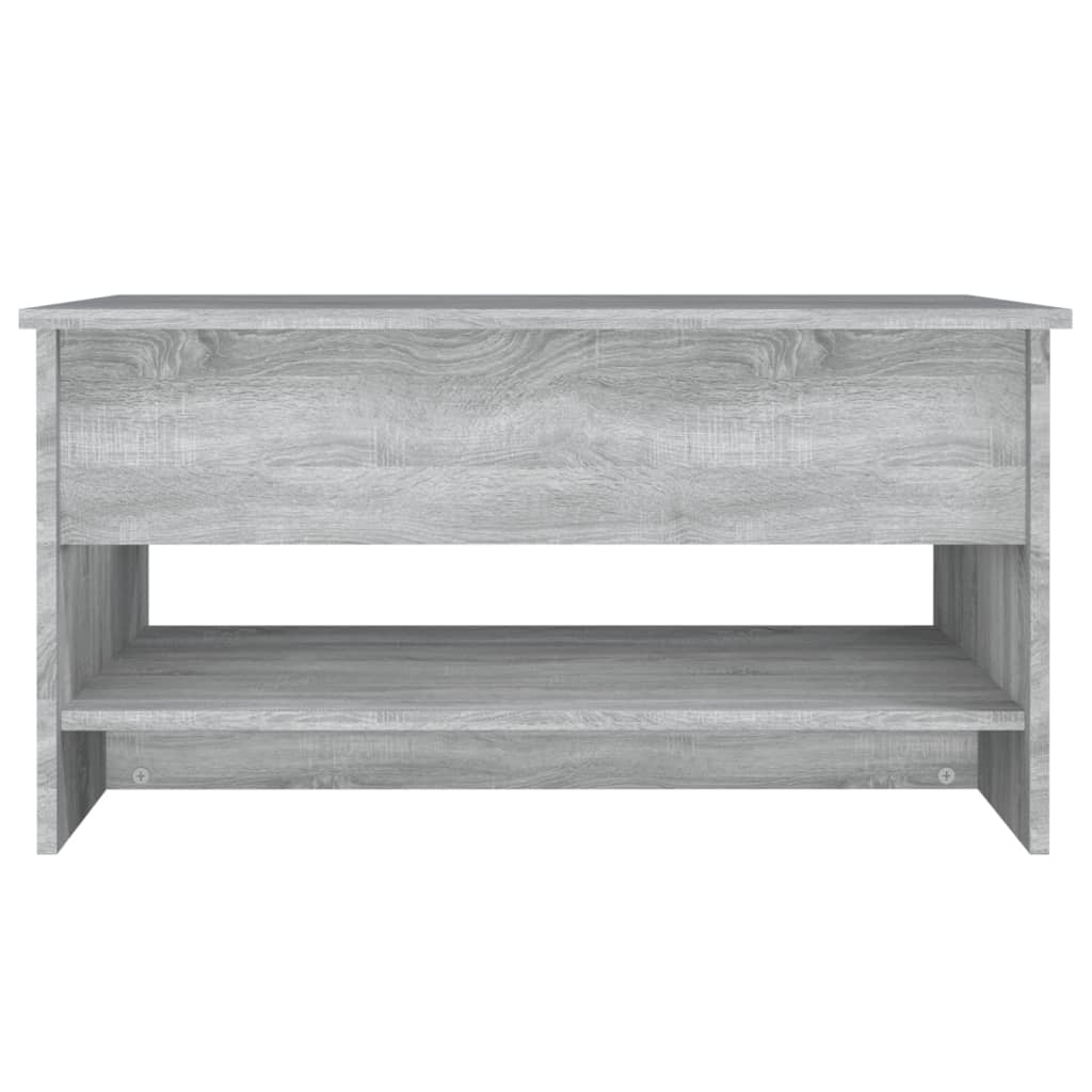 vidaXL sofabord 80x50x40 cm konstrueret træ grå sonoma-eg