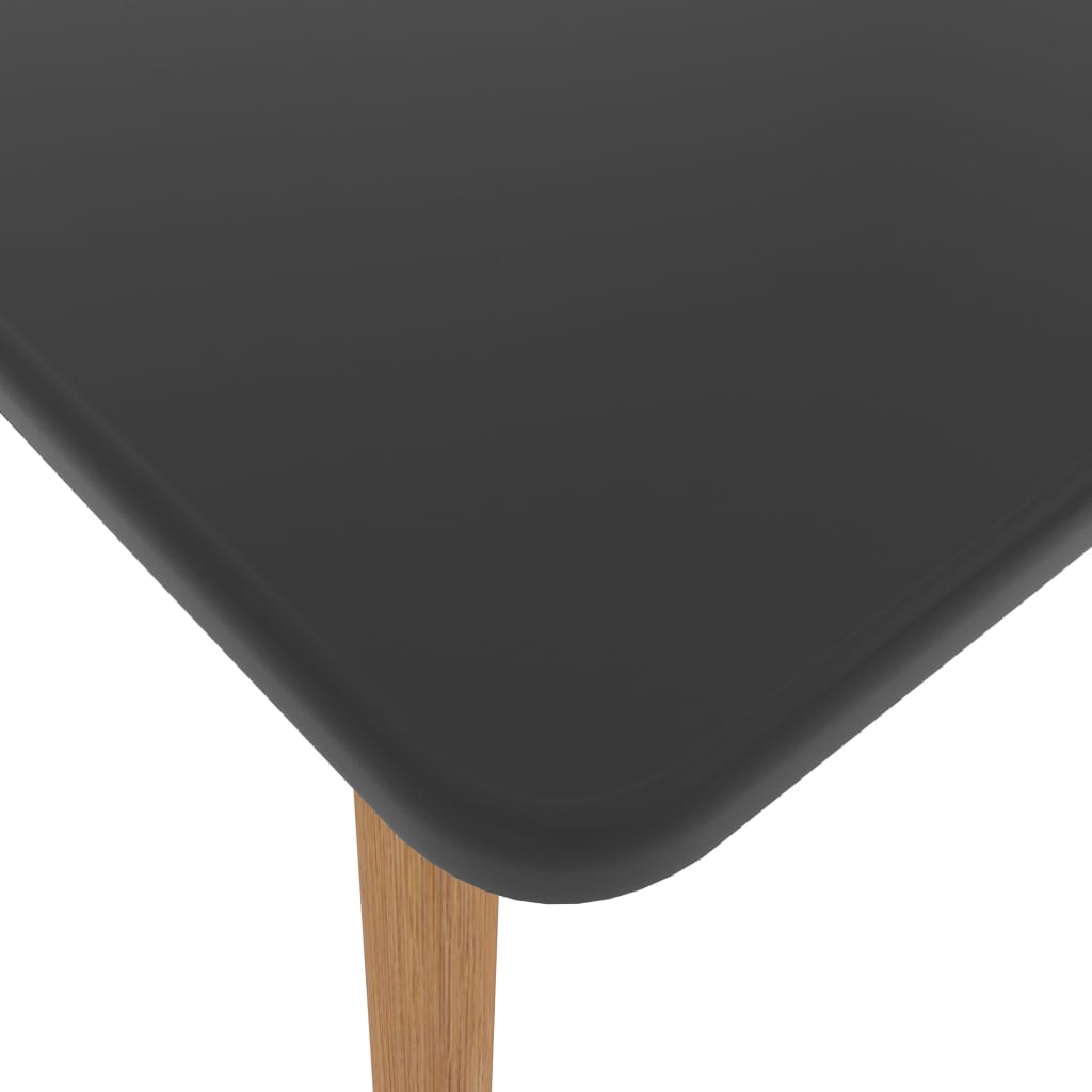 vidaXL spisebord 80x80x75 cm metal grå