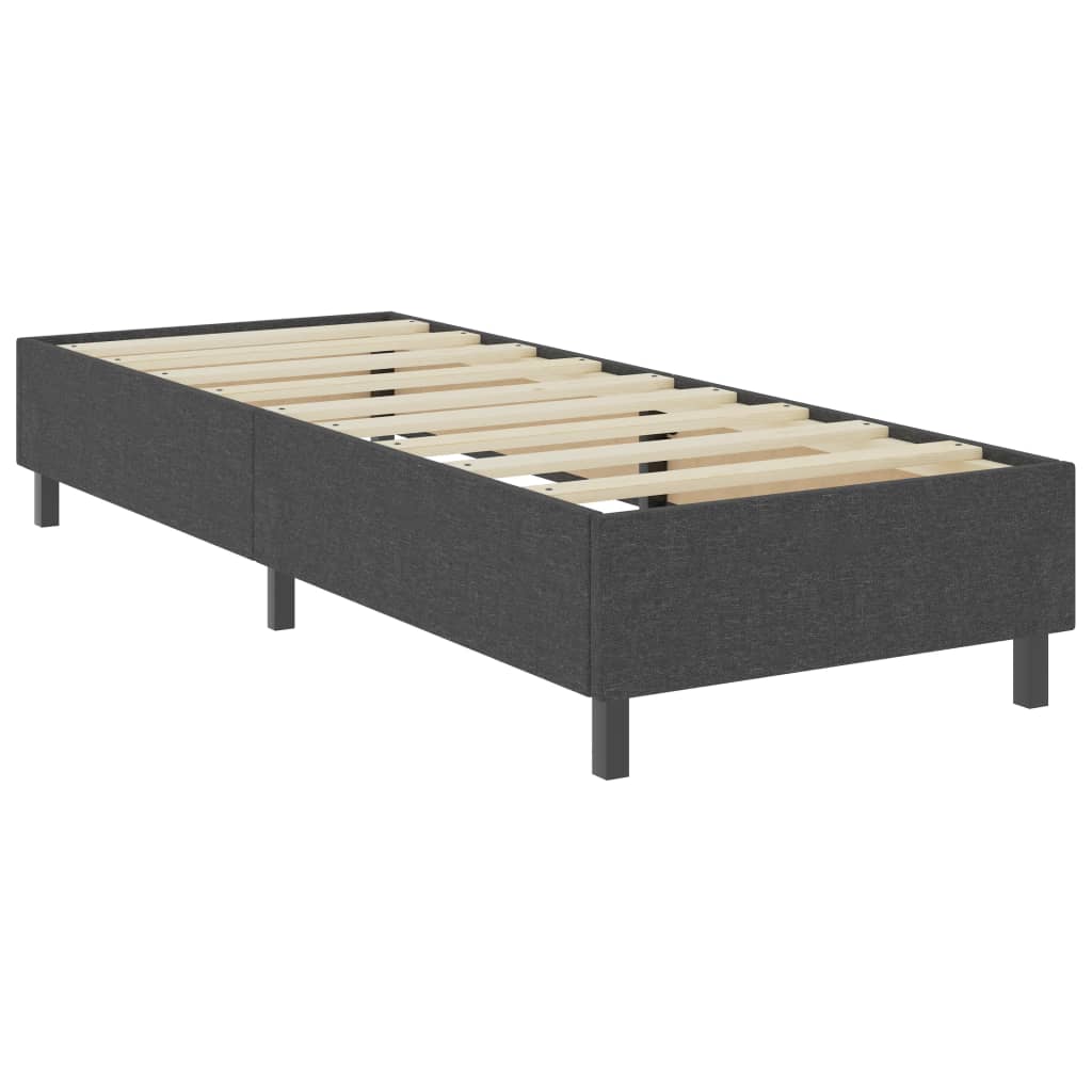 vidaXL sengestel til boxmadras 100x200 cm stof grå