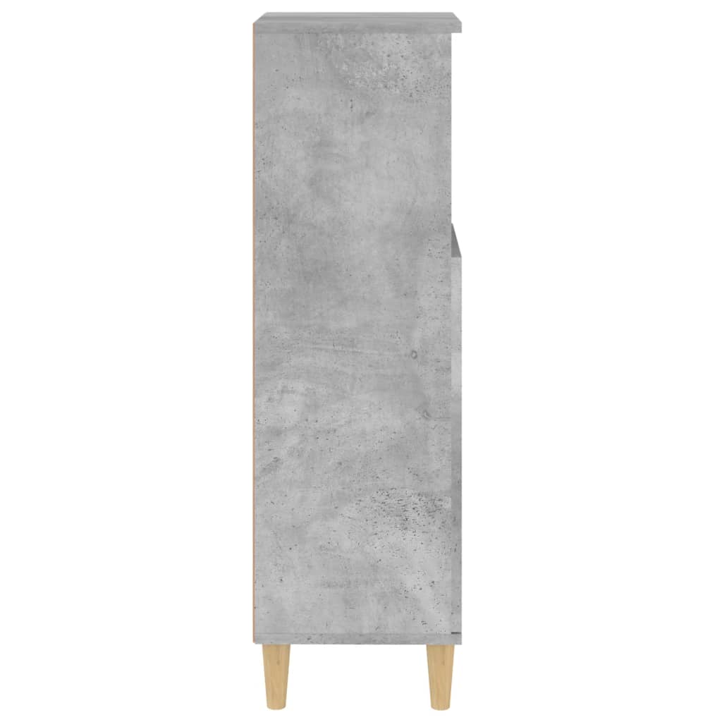vidaXL badeværelsesskab 30x30x100 cm konstrueret træ betongrå