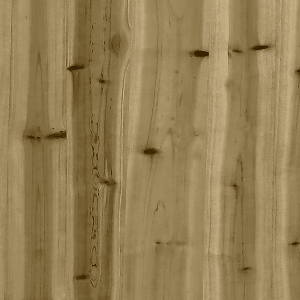 vidaXL havebænk med gabiondesign 33x31x42 cm imprægneret fyrretræ
