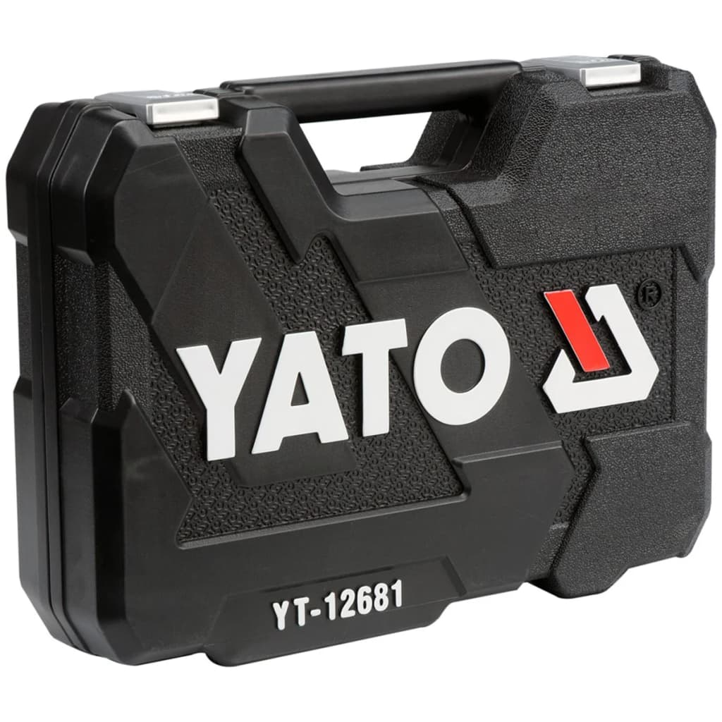 YATO værktøjssæt i 94 dele metal sort YT-12681
