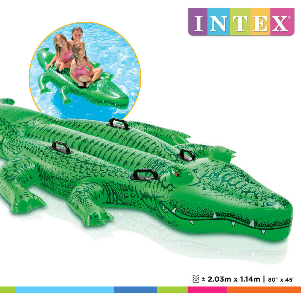 Intex Giant Gator badedyr 203x114 cm