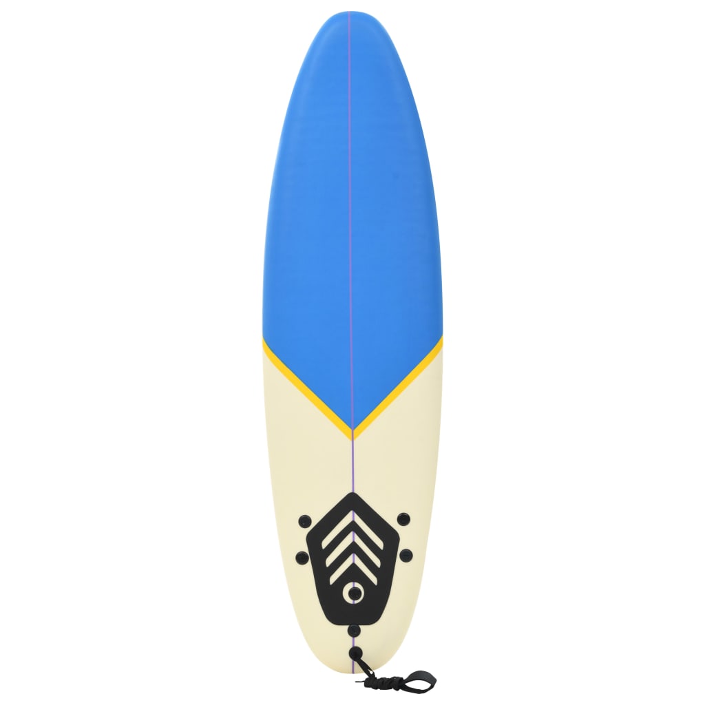 vidaXL surfboard 170 cm blå og cremefarvet
