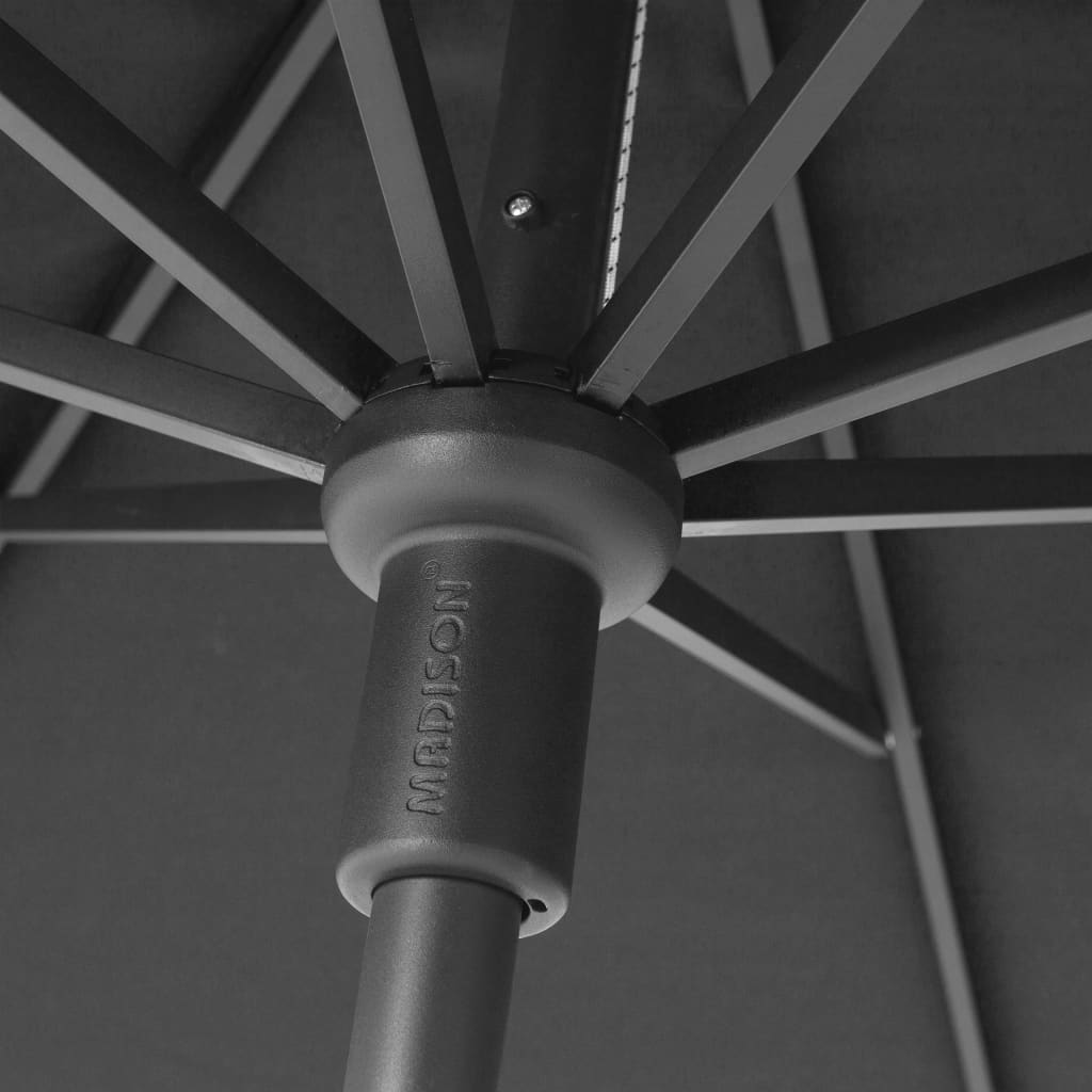 Madison parasol Paros II Luxe 300 cm grå