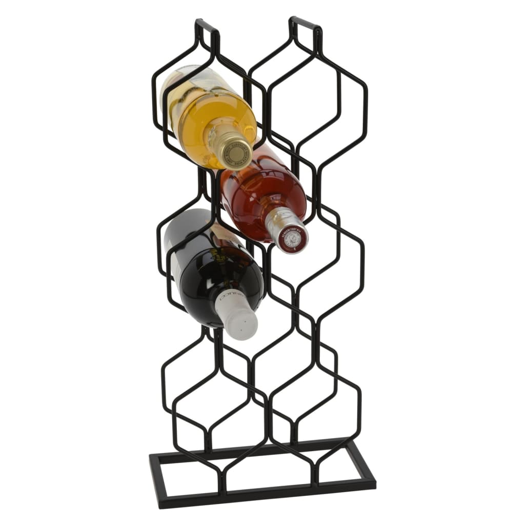 H&S Collection vinreol til 8 flasker metal sort