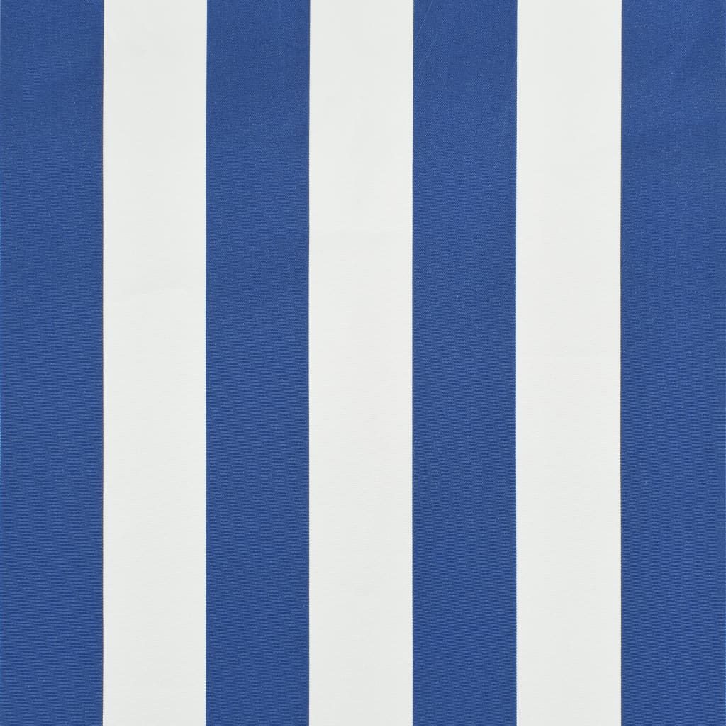 vidaXL bistromarkise 350 x 120 cm blå og hvid