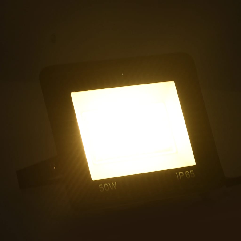 vidaXL LED-projektør 50 W varm hvid